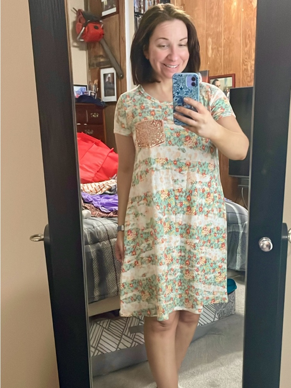NWOT 7th Ray floral dress